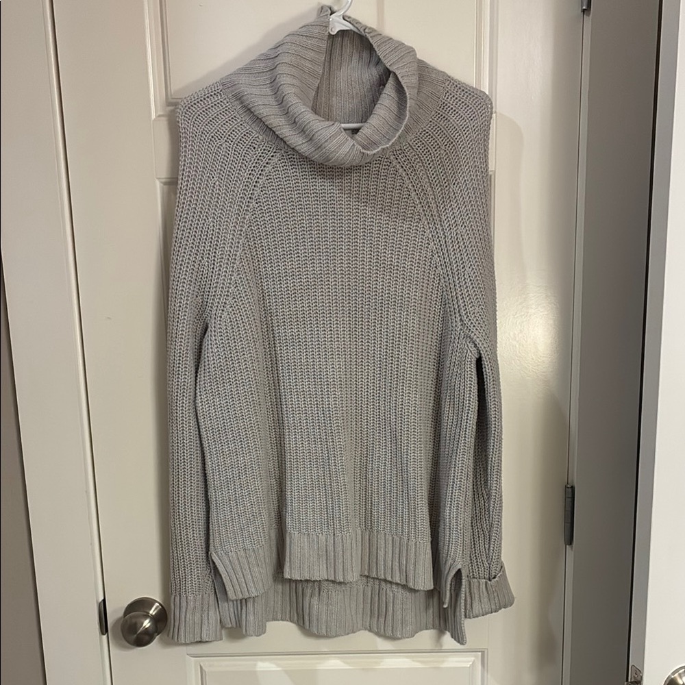 Old Navy Gray Cowl Neck Sweater Timeless Knit Design